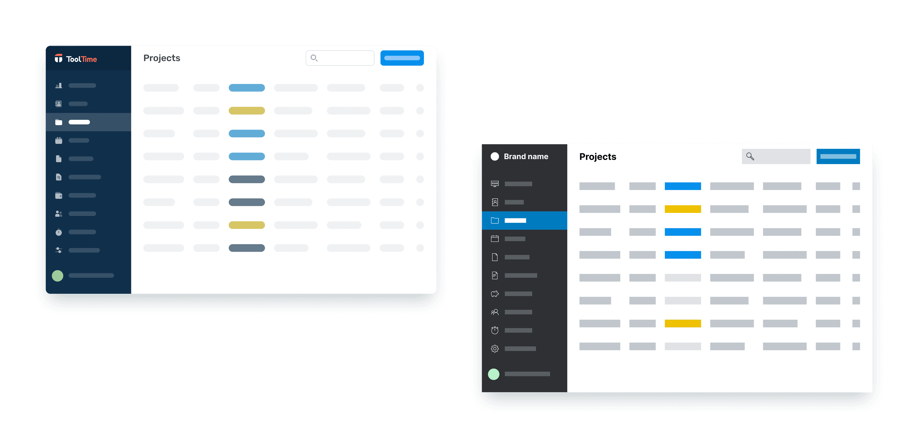 White-labeled user interface for ToolTime