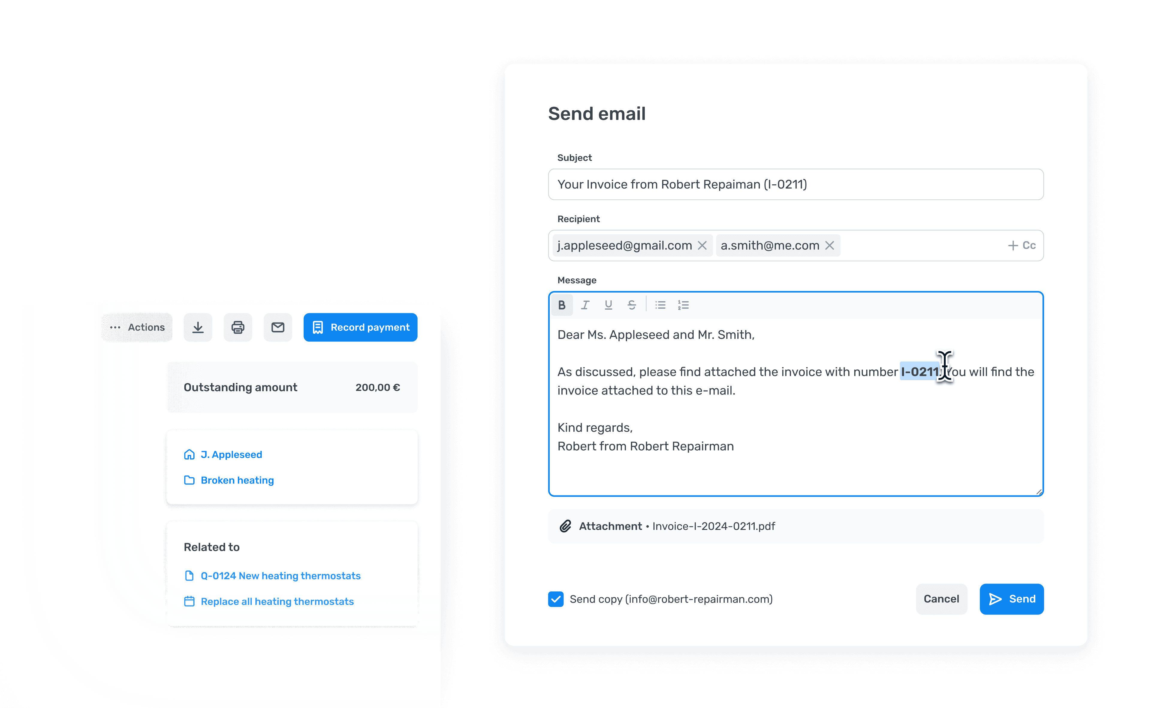 Quick and Easy Email Sending